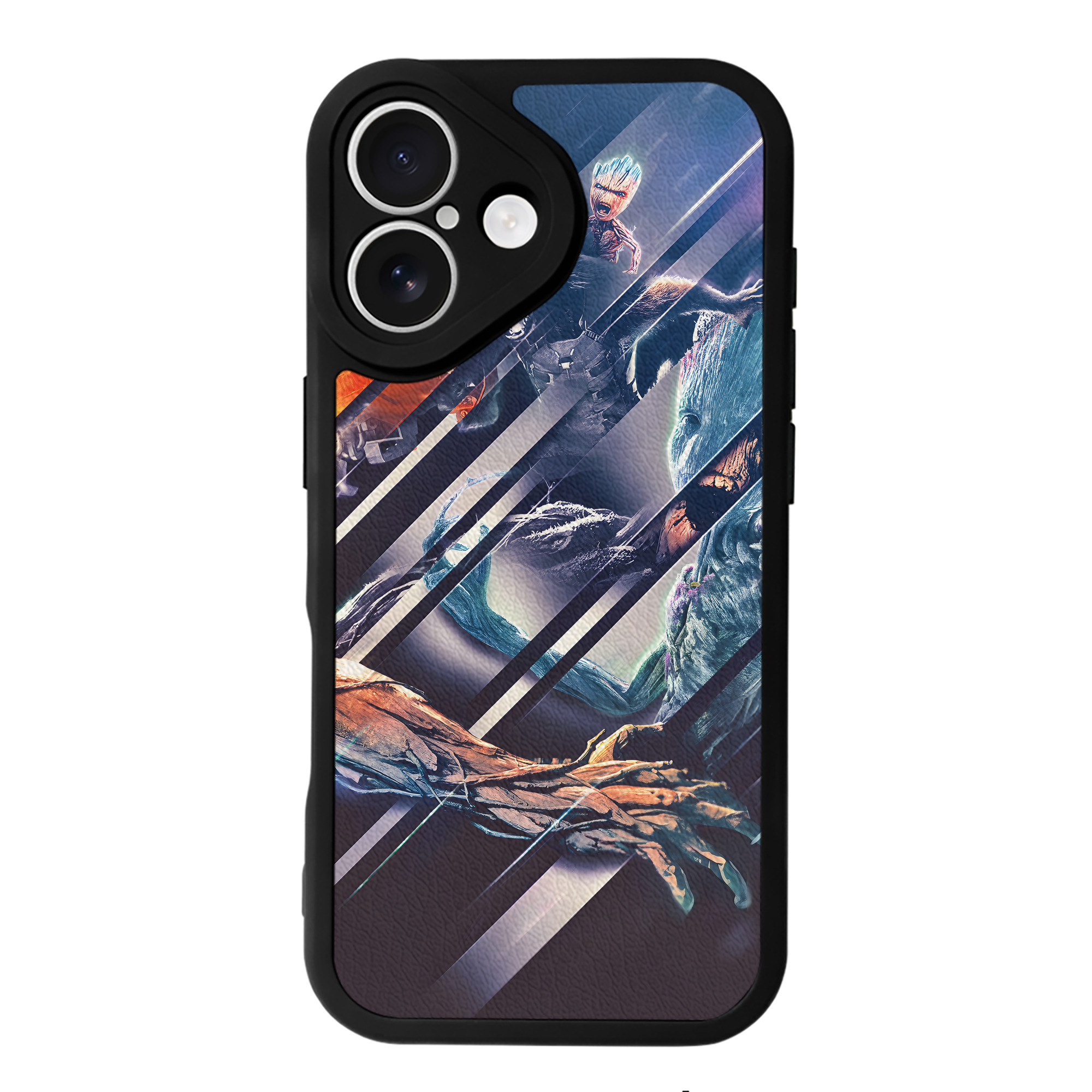 （画像用） アベンジャーズ The Avengers 【iPhone 16シリーズ対応】シリコンスマホケース（レザー調） 材質：シリコン